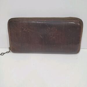 Porter Yoshida & Co Tokyo Unisex Geniue Leather Long Wallet Vintage Zip Around